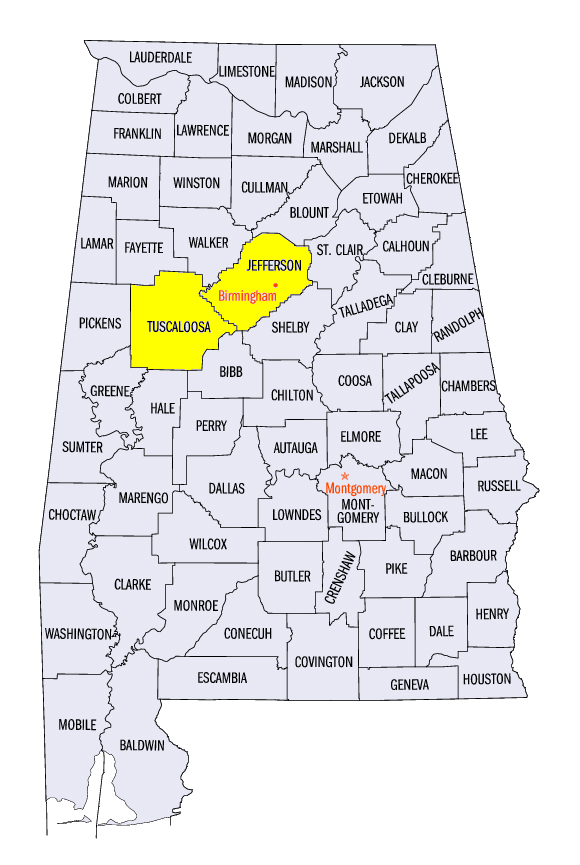 Construction Leads in Alabama Jefferson and Tuscaloosa counties